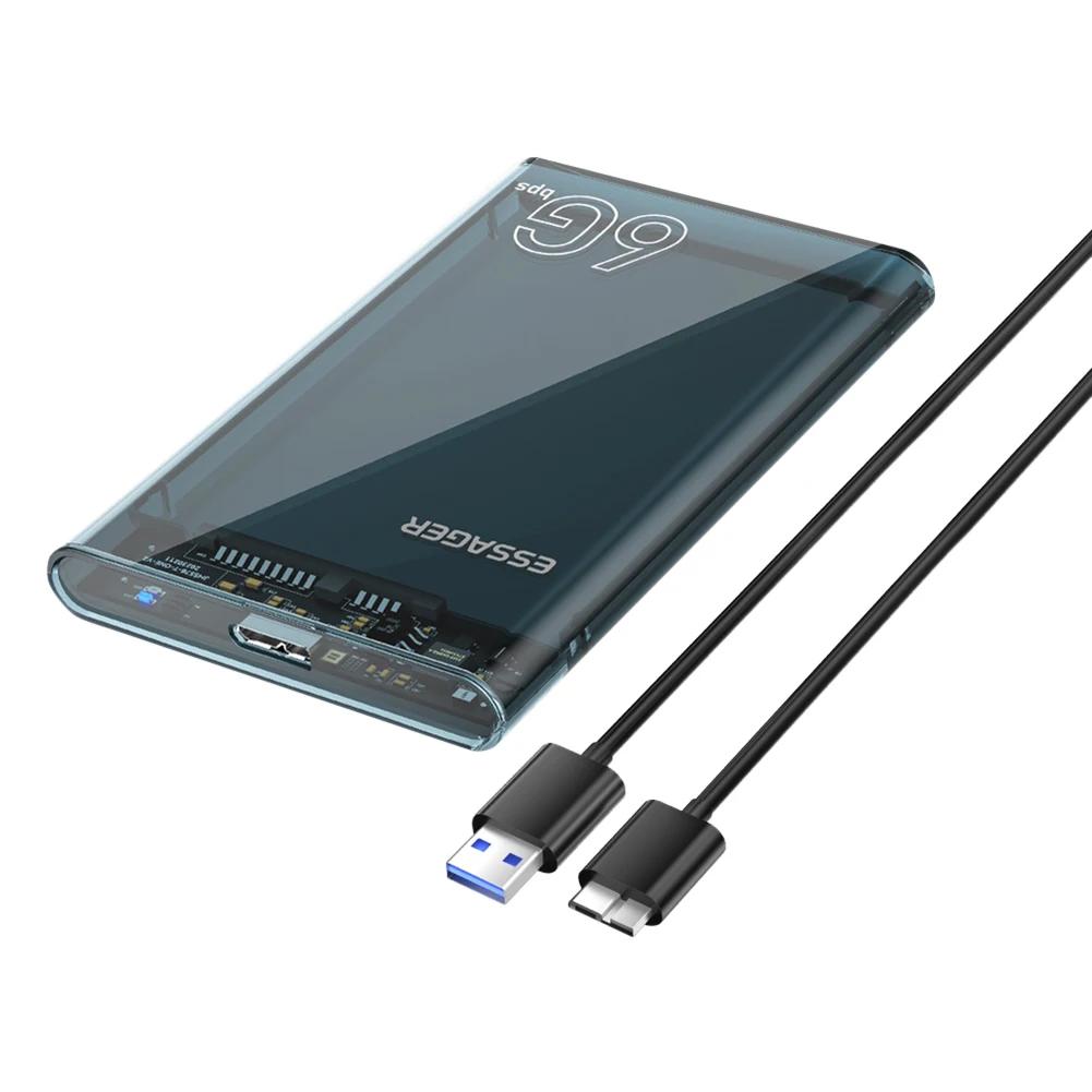 2.5 ġ SATA ڽ ϵ ũ ̽, ִ 6TB USB 3.0  ϵ ̺ ̽, 2.5 ġ 7/9.5mm SATA HDD SSD, 6Gbps ӵ